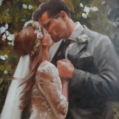 Couple portrait painting