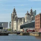 The Royal Liver Building on Liverpool's waterfront