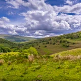 Green valleys and rolling hills in the Yorkshire Dales