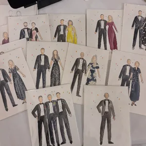 Live guest illustrations and couple/venue portrait by Katie & Annabel - Thumbnail 4