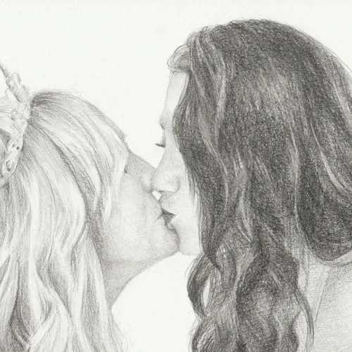 “You May Now Kiss…” Live Wedding Pencil Drawing - Image 5