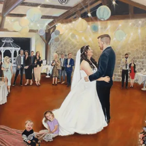 Brushed with Love: Live Wedding Painting by Devin - Thumbnail 6