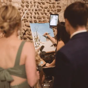 Brushed with Love: Live Wedding Painting by Devin - Thumbnail 7