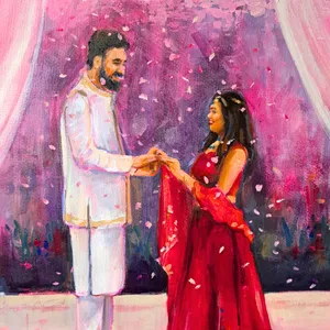 Expressive Contemporary Wedding Portrait  - Thumbnail 4
