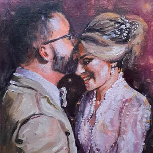 Expressive Contemporary Wedding Portrait  - Thumbnail 3
