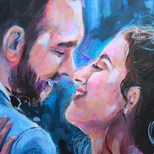 Expressive Contemporary Wedding Portrait  - Thumbnail 5