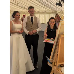 Painterly and Expressive Live Wedding Painting by Lydia - Thumbnail 6