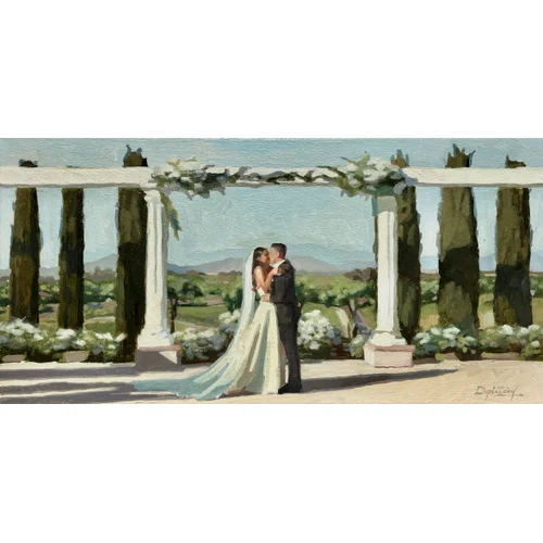 Classically-Trained Oil Wedding Painting by Lauren - Image 1