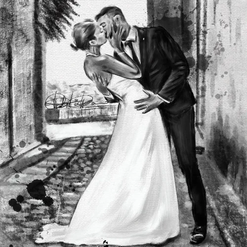 Live Wedding Painting By Roberta - Thumbnail 6