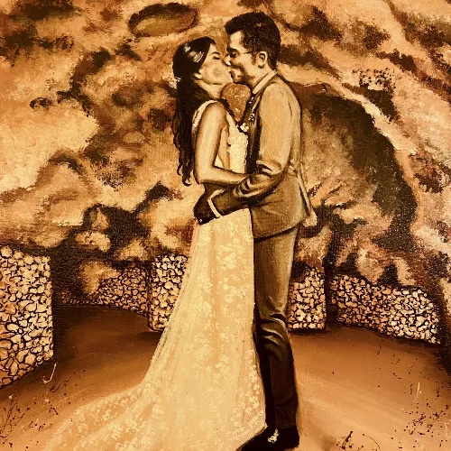 Live Wedding Painting By Roberta - Thumbnail 7