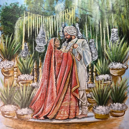 Live Wedding Painting By Roberta - Thumbnail 10