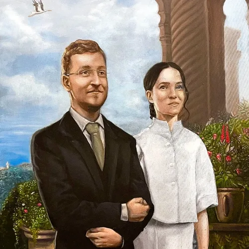 Classical Oil Portraits by Royal Society Artist Dorian Radu RMS - Thumbnail 5