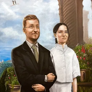 Classical Oil Portraits by Royal Society Artist Dorian Radu RMS - Thumbnail 4