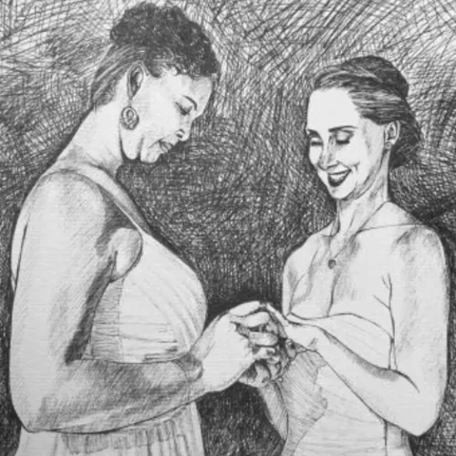 Memories by Maisy: Live Wedding Painting - Thumbnail 8