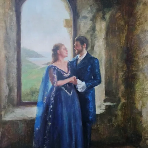 Capturing Love: Timeless Live Oil Portraits and Wedding Scenes - Thumbnail 20