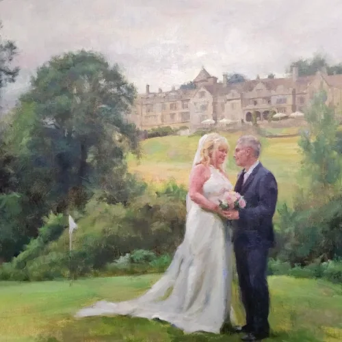 Capturing Love: Timeless Live Oil Portraits and Wedding Scenes - Thumbnail 22