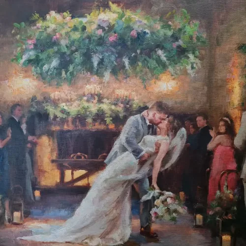 Capturing Love: Timeless Live Oil Portraits and Wedding Scenes - Thumbnail 26