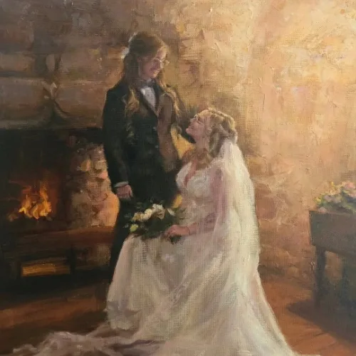 Capturing Love: Timeless Live Oil Portraits and Wedding Scenes - Thumbnail 31