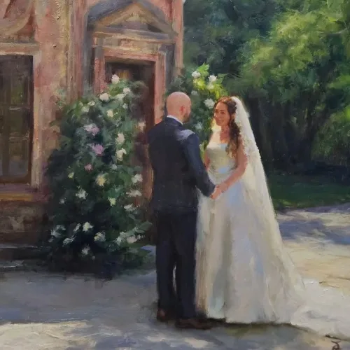 Capturing Love: Timeless Live Oil Portraits and Wedding Scenes - Thumbnail 32