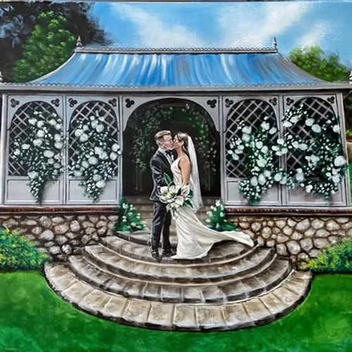 Live Wedding Painting By Roberta - Thumbnail 8