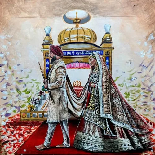 Live Wedding Painting By Roberta - Thumbnail 6