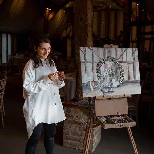 Romantic, Storytelling Live Wedding Painting by Krystyna - Thumbnail 19