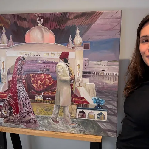 Romantic, Storytelling Live Wedding Painting by Krystyna - Thumbnail 28