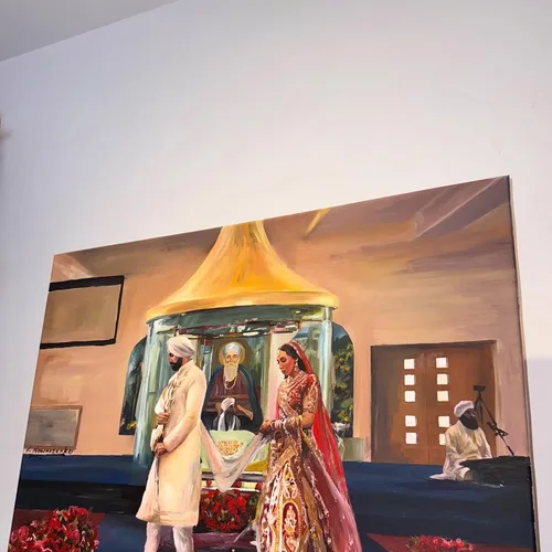 Romantic, Storytelling Live Wedding Painting by Krystyna - Thumbnail 27