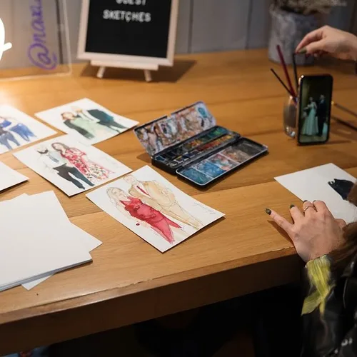 Elegant Live Guest Sketching by Krystyna - Thumbnail 15