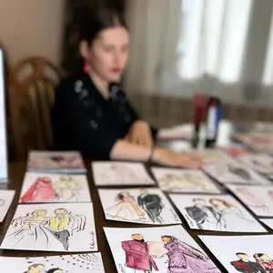 Elegant Live Guest Sketching by Krystyna - Thumbnail 1