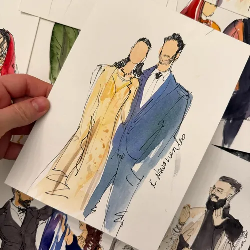 Elegant Live Guest Sketching by Krystyna - Thumbnail 10