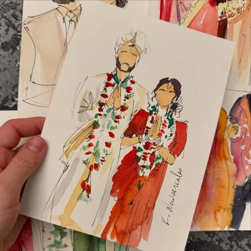Elegant Live Guest Sketching by Krystyna - Thumbnail 12