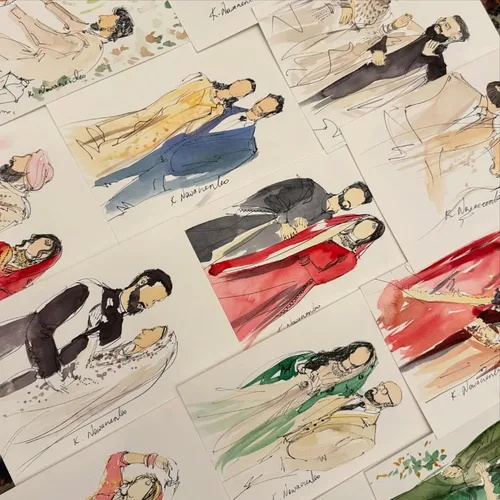 Elegant Live Guest Sketching by Krystyna - Thumbnail 8