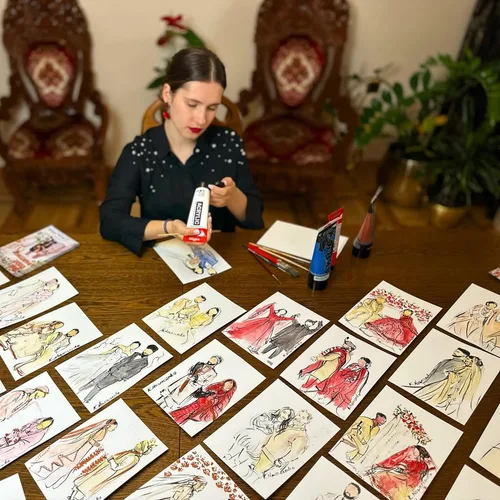 Elegant Live Guest Sketching by Krystyna - Thumbnail 7