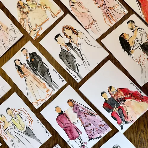 Elegant Live Guest Sketching by Krystyna - Thumbnail 6