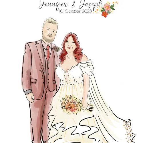 Memorable Wedding Guest Illustrations by Roxana - Thumbnail 6