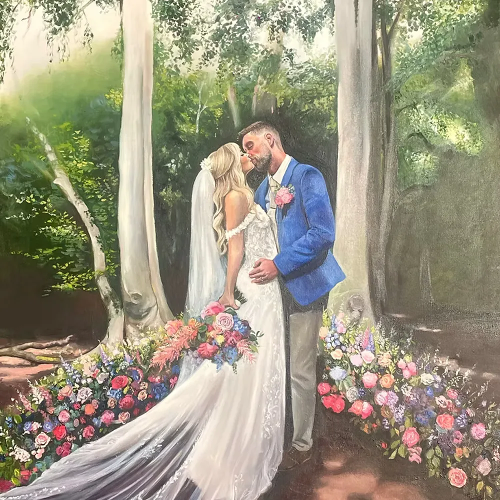 Brushed with Love: Live Wedding Painting by Devin - Image 1