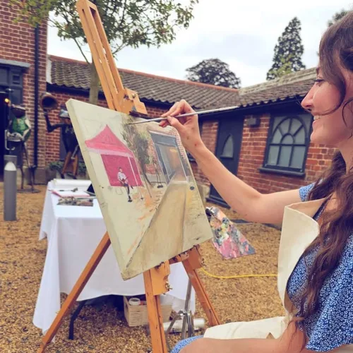 Brushed with Love: Live Wedding Painting by Devin - Thumbnail 17