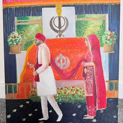 Elegant Live Wedding Painting by Roxana - Thumbnail 8