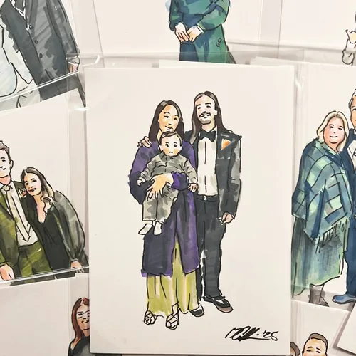 Forever Captured: Personalised Live Guest Illustrations - Thumbnail 16