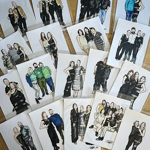 Forever Captured: Personalised Live Guest Illustrations - Thumbnail 7