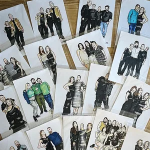 Forever Captured: Personalised Live Guest Illustrations - Thumbnail 7