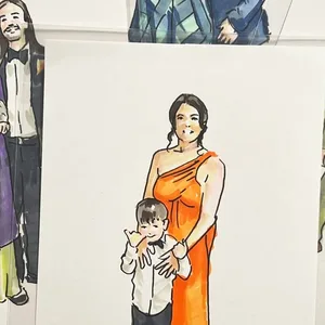 Forever Captured: Personalised Live Guest Illustrations - Thumbnail 6