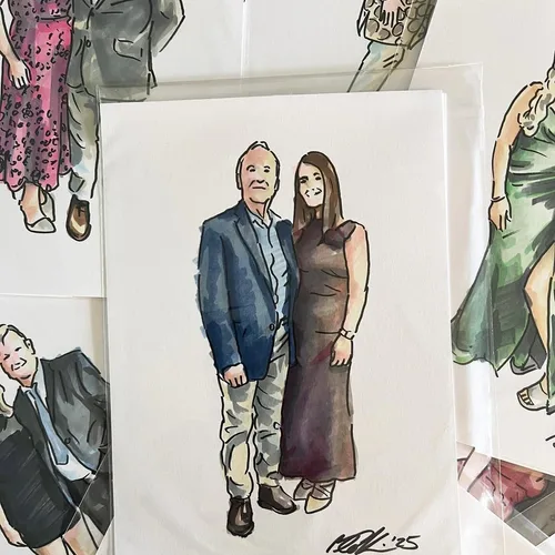 Forever Captured: Personalised Live Guest Illustrations - Thumbnail 10