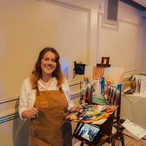 Capture Your Love Story: Custom Live Wedding Painting by Rebecca - Thumbnail 7