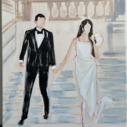 Wedding commissions in unique minimalist style - Image 1
