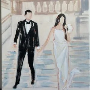 Wedding commissions in unique minimalist style - Thumbnail 1