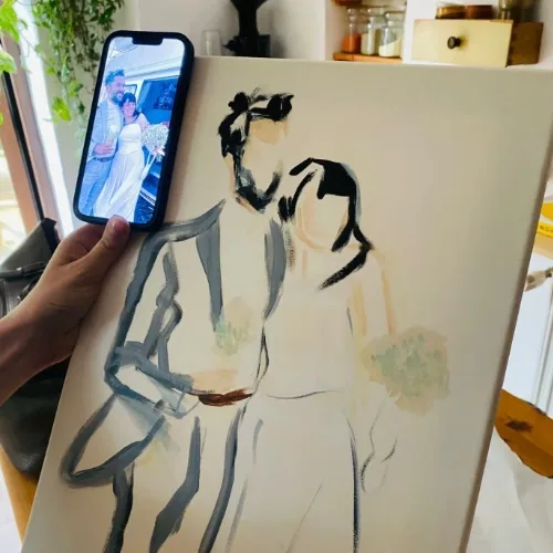 Wedding commissions in unique minimalist style - Thumbnail 3