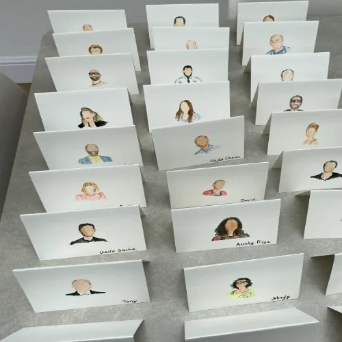 Elise’s Live Watercolour Guest Portraits – Minimalist & Expressive - Image 1