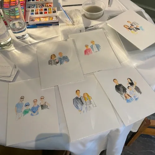 Elise’s Live Watercolour Guest Portraits – Minimalist & Expressive - Thumbnail 3